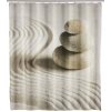 WENKO sprchový záves vaňové krúžky vane SAND STONE 180x200 cm umývateľný WENKO sprchový záves vaňové krúžky vane SAND STONE 180x200 cm umývateľný