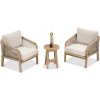 Furrore MARIGOLD CAFFE 2+1 balkónový set drevený, natural 005792 Furrore MARIGOLD CAFFE 2+1 balkónový set drevený, natural 005792