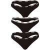 Puma 3PACK dámské tanga 503008001 200 čierná