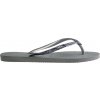 Dámske žabky HAVAIANAS, SLIM GLITTER II Sivá,Strieborná, 39/40 Dámske žabky HAVAIANAS, SLIM GLITTER II Sivá,Strieborná, 39/40