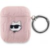 Karl Lagerfeld PU Embossed Choupette Head puzdro pre AirPods 1/2, ružové 57983120871 Karl Lagerfeld PU Embossed Choupette Head puzdro pre AirPods 1/2, ružové 57983120871