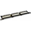 Patch panel Solarix SX24HD-6-UTP-BK UTP cat.6 24p. 0,5U, s vyväzovacou lištou SX24HD-6-UTP-BK Patch panel Solarix SX24HD-6-UTP-BK UTP cat.6 24p. 0,5U, s vyväzovacou lištou SX24HD-6-UTP-BK