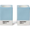 Svietniky na klasické sviečky alebo čajové sviečky Pantone, svetlomodré, 2 ks Svietniky na klasické sviečky alebo čajové sviečky Pantone, svetlomodré, 2 ks