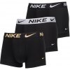 Nike Trunk 3PK Čierna Sivá Biela