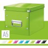 Leitz WOW Click & Store A5 26 x 24 x 26 cm, zelená Leitz WOW Click & Store A5 26 x 24 x 26 cm, zelená