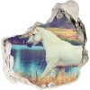 Fototapeta diera na stenu White horse lake 75x75 cm Fototapeta diera na stenu White horse lake 75x75 cm