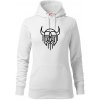 Viking logo - Mikina dámská Cape s kapucí - S ( Biela ) Viking logo - Mikina dámská Cape s kapucí - S ( Biela )