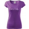 Srdce EKG - Dámske tričko Pure - XL ( Fialová ) Srdce EKG - Dámske tričko Pure - XL ( Fialová )