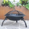 GRILL Palenisko Ogrodowe s krytom na ohnisko kotlíka, oceľové, 60 cm, čierne GRILL Palenisko Ogrodowe s krytom na ohnisko kotlíka, oceľové, 60 cm, čierne
