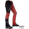Black Pistol nohavice gotickýFreak Pants Stripe (Black/Red)