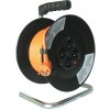 Solight prodlužovací přívod na bubnu, 4 zásuvky, 25m, oranžový kabel, 3x 1,5mm2 - PB03 Solight prodlužovací přívod na bubnu, 4 zásuvky, 25m, oranžový kabel, 3x 1,5mm2 - PB03