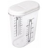 Dóza na potraviny 1,5 l ovál, plast biela 100032123 Dóza na potraviny 1,5 l ovál, plast biela 100032123