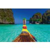 DIMEX | Vliesové fototapety na stenu Loď v Maya Bay MS-5-3143 | 375 x 250 cm | zelená, modrá, hnedá + Vliesová fototapeta na stenu DIMEX Loď v Maya Bay MS53143 v rozmere 375 x 250 cm DIMEX | Vliesové fototapety na stenu Loď v Maya Bay MS-5-3143 | 375 x 250 cm | zelená, modrá, hnedá + Vliesová fototapeta na stenu DIMEX Loď v Maya Bay MS53143 v rozmere 375 x 250 cm