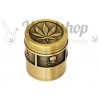 WeedShop Štvordielna drvička bronzová Amsterdam ø 4 cm Varianty: List WeedShop Štvordielna drvička bronzová Amsterdam ø 4 cm Varianty: List