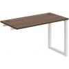 Hobis Pracovný stôl UNI O, k pozdĺ. reťazeniu, 120x75,5x60 cm, orech/biela Hobis Pracovný stôl UNI O, k pozdĺ. reťazeniu, 120x75,5x60 cm, orech/biela