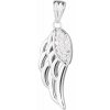 Strieborný prívesok anjelské krídlo so zirkonmi 14044.1 crystal Strieborný prívesok anjelské krídlo so zirkonmi 14044.1 crystal