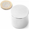SOLLAU Neodymový magnet valec D 33x30 mm, Neodym, N42, ponikelovaný SOLLAU Neodymový magnet valec D 33x30 mm, Neodym, N42, ponikelovaný