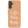 Picasee silikonový průhledný obal pro Samsung Galaxy A14 5G A146P - Boss Mama Picasee silikonový průhledný obal pro Samsung Galaxy A14 5G A146P - Boss Mama
