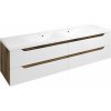 Sapho WAVE dvojumývadlová skrinka 179,7x50x47,8cm, biela/dub collingwood WA180-3019 Sapho WAVE dvojumývadlová skrinka 179,7x50x47,8cm, biela/dub collingwood WA180-3019