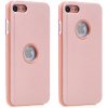 AppleMix Puzdro pre Apple iPhone 7 / 8 / SE (2020) / SE (2022) - plast / umelá koža - stojan - ružové AppleMix Puzdro pre Apple iPhone 7 / 8 / SE (2020) / SE (2022) - plast / umelá koža - stojan - ružové
