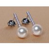 Strieborné náušnice s perlami WW015SE-FW Strieborné náušnice s perlami WW015SE-FW