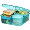 Sistema Box na desiatu/obed, 6 priehradiek 1,25 l modrý Sistema Box na desiatu/obed, 6 priehradiek 1,25 l modrý