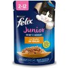 Felix Fantastic Junior kapsička pre mačiatka kura v želé 85 g Felix Fantastic Junior kapsička pre mačiatka kura v želé 85 g
