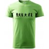 Karate postavy - Klasické pánske tričko vyššej gramáže - 3XL ( Trávová zelená ) Karate postavy - Klasické pánske tričko vyššej gramáže - 3XL ( Trávová zelená )