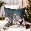 Vianočná gobelínová obliečka na vankúš Škriatok s lampášom Chenille IT011 Vianočná gobelínová obliečka na vankúš Škriatok s lampášom Chenille IT011
