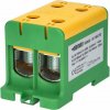ELEMAN Svorka univerzálna dvojitá UK 150/2 PE, 320A, 2x150mm2 1pól., AL/CU, krytá, zeleno-žltá, na DIN a Montážnu dosku ELEMAN Svorka univerzálna dvojitá UK 150/2 PE, 320A, 2x150mm2 1pól., AL/CU, krytá, zeleno-žltá, na DIN a Montážnu dosku