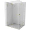 MEXEN/S - Lunar-F Duo sprchovací kút skladacie dvere 95 x 90, transparent, zlato 836-095L-090P-50-00 MEXEN/S - Lunar-F Duo sprchovací kút skladacie dvere 95 x 90, transparent, zlato 836-095L-090P-50-00