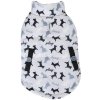 Nobleza trojvrstvová vesta pre psy a mačky so psím vzorom Sivá XS Nobleza trojvrstvová vesta pre psy a mačky so psím vzorom Sivá XS
