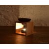 CUBORA | Aromalampa na bambusovém stojanu | černá keramika & přírodní elegance CUBORA | Aromalampa na bambusovém stojanu | černá keramika & přírodní elegance