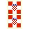 Arch Tetovacie obtlačky na tvár aj telo Chorvátsko vlajka 1 motív Arch Tetovacie obtlačky na tvár aj telo Chorvátsko vlajka 1 motív