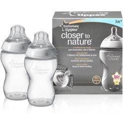 Tommee Tippee kojenecká láhev C2N 2ks, 340ml, 3+m