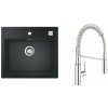 Súprava granitový drez Grohe K700 31651AP0, kuchynská batéria Grohe Get 30361000 Súprava granitový drez Grohe K700 31651AP0, kuchynská batéria Grohe Get 30361000