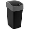 CURVER odpadkový kôš FLIP BIN 25 l, čierny/strieborný