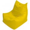 Lehárko sedací vak - Kresielko a taburet Kocka - žltá Lehárko sedací vak - Kresielko a taburet Kocka - žltá