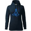 Yoga - lotus modrý (Moňas) - Mikina dámská Cape s kapucí - M ( Tmavomodrá (veľmi tmavá - skoro čierna) ) Yoga - lotus modrý (Moňas) - Mikina dámská Cape s kapucí - M ( Tmavomodrá (veľmi tmavá - skoro čierna) )