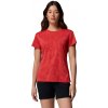 Columbia Dámske tričko Bluebird Canyon™ II SS Crew bledo červené Poppy Red Flor