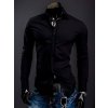Čierna pánska elegantná košeľa s dlhým rukávom BOLF 1703A Čierna pánska elegantná košeľa s dlhým rukávom BOLF 1703A