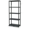 Prosperplast Plastový dielenský regál Stacker 74x172,5 cm čierny Prosperplast Plastový dielenský regál Stacker 74x172,5 cm čierny
