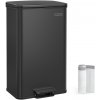Songmics Odpadkový kôš 40 l čierny