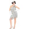 ŠATY RETRO 20. ROKY CHARLESTON STRIEBORNÉ s ŠATY RETRO 20. ROKY CHARLESTON STRIEBORNÉ s