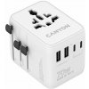 Canyon Cestovní adaptér OnTour 70 EU/UK/US/AUS 70W bílý Canyon Cestovní adaptér OnTour 70 EU/UK/US/AUS 70W bílý