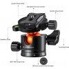 K&F Concept 36 mm statívová guľová hlava otočná panoramatická o 360 stupňov pre monopod 22875 K&F Concept 36 mm statívová guľová hlava otočná panoramatická o 360 stupňov pre monopod 22875
