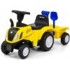 Dětský traktor odrážedlo New Holland s přívěsem - žlutý (5903598) Dětský traktor odrážedlo New Holland s přívěsem - žlutý (5903598)