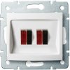 Kanlux LOGI 25115 Reproduktorová zásuvka dvojitá,biely Kanlux LOGI 25115 Reproduktorová zásuvka dvojitá,biely