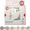 Clarks Bicycle Chain YBN C8 Shimano Campagnolo SRAM (8 rychlostních stupňů, CP 1/2x3/32, 116 buněk, 7,1 mm, řetězový klip) Silver Standard Clarks Bicycle Chain YBN C8 Shimano Campagnolo SRAM (8 rychlostních stupňů, CP 1/2x3/32, 116 buněk, 7,1 mm, řetězový klip) Silver Standard