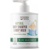 WoodenSpoon Detský sprchový gél a šampón na vlasy 2v1 bez parfumácie WoodenSpoon 300 ml